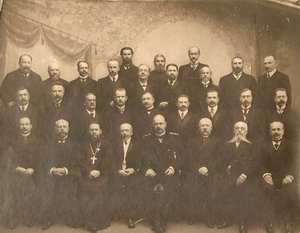 Губернское земское собрание с губернатором Н.Д. Грязевым. Декабрь 1912 г.